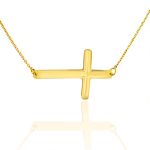 Náhrdelník zo 14k zlata s príveskom krížik