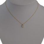 Náhrdelník zo 14 kt zlata s príveskom v trblietavých krištáľoch