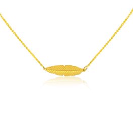 Náhrdelník zo 14k zlata s príveskom fúzy