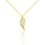 Náhrdelník zo 14k zlata s príveskom anjelské krídlo