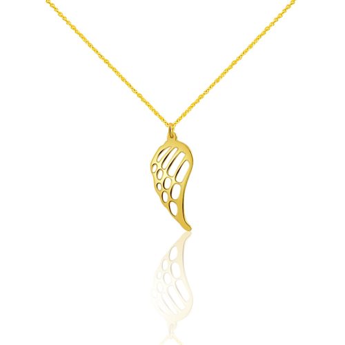 Náhrdelník zo 14k zlata s príveskom anjelské krídlo
