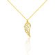 Náhrdelník zo 14k zlata s príveskom anjelské krídlo