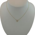 Náhrdelník zo 14k zlata s oválnym kryštálovým príveskom