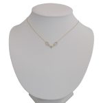 Náhrdelník zo 14 kt zlata s príveskom v trblietavých krištáľoch