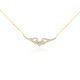 Náhrdelník zo 14 kt zlata s príveskom v trblietavých krištáľoch