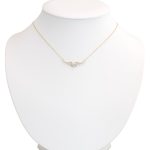 Náhrdelník zo 14 kt zlata s príveskom v trblietavých krištáľoch