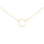 Náhrdelník zo 14k zlata s príveskom v tvare obrúčky