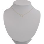 Náhrdelník zo 14k zlata s príveskom v tvare obrúčky