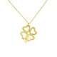 Náhrdelník zo 14k zlata s príveskom ďateliny