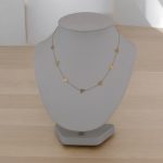 Náhrdelník zo 14k zlata so 7 príveskami srdiečok