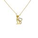 Náhrdelník zo 14k zlata s príveskom mačky