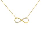 Náhrdelník zo 14k zlata s príveskom nekonečna