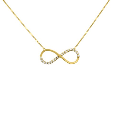 Náhrdelník zo 14k zlata s príveskom nekonečna