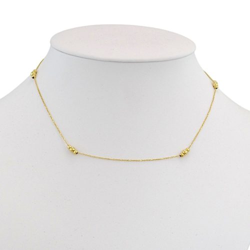 Náhrdelník zo 14k zlata s integrovaným krížikom