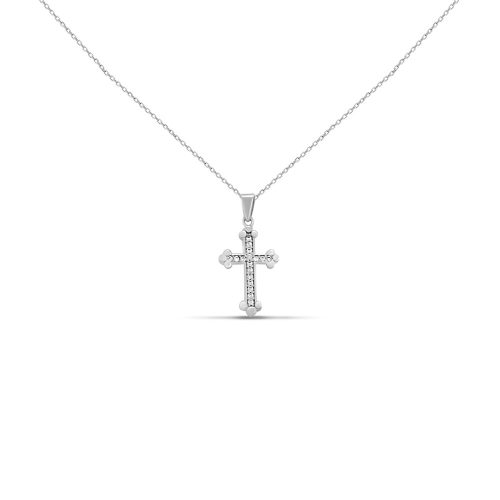 Náhrdelník zo 14k zlata s integrovaným krížikom