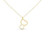 Náhrdelník zo 14k zlata s integrovaným krížikom