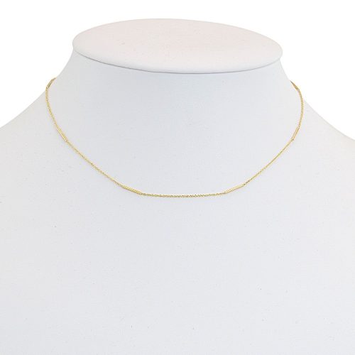 Náhrdelník zo 14k zlata s integrovaným krížikom