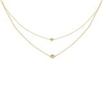 Náhrdelník zo 14k zlata s integrovaným krížikom