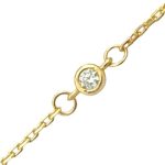 Náhrdelník zo 14k zlata s integrovaným krížikom