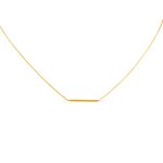 Náhrdelník zo 14k zlata s integrovaným krížikom