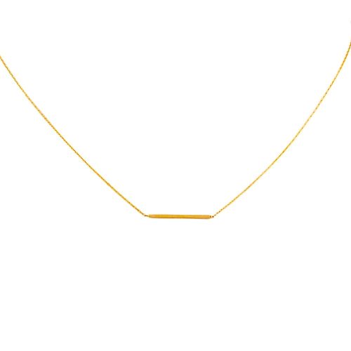 Náhrdelník zo 14k zlata s integrovaným krížikom