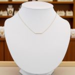 Náhrdelník zo 14k zlata s integrovaným krížikom