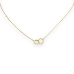 Náhrdelník zo 14k zlata s integrovaným krížikom