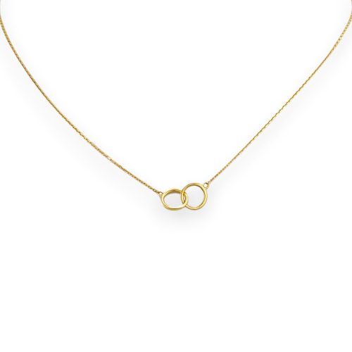 Náhrdelník zo 14k zlata s integrovaným krížikom