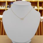 Náhrdelník zo 14k zlata s integrovaným krížikom