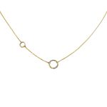 Náhrdelník zo 14k zlata s integrovaným krížikom