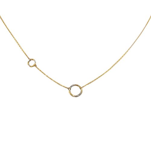 Náhrdelník zo 14k zlata s integrovaným krížikom