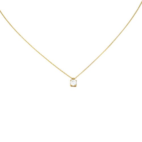 Náhrdelník zo 14k zlata s integrovaným krížikom