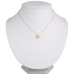 Náhrdelník zo 14k zlata s integrovaným krížikom