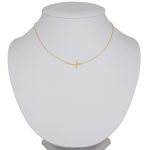 Náhrdelník zo 14k zlata s integrovaným krížikom