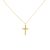 Náhrdelník zo 14k zlata s integrovaným krížikom