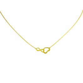 Náhrdelník zo 14k zlata s integrovaným krížikom
