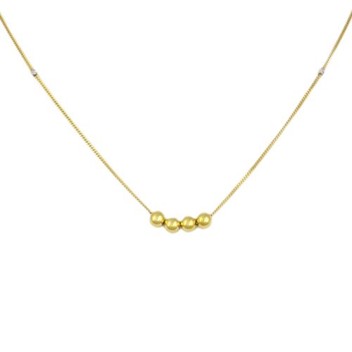 Náhrdelník zo 14k zlata s integrovaným krížikom