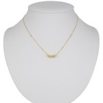 Náhrdelník zo 14k zlata s integrovaným krížikom