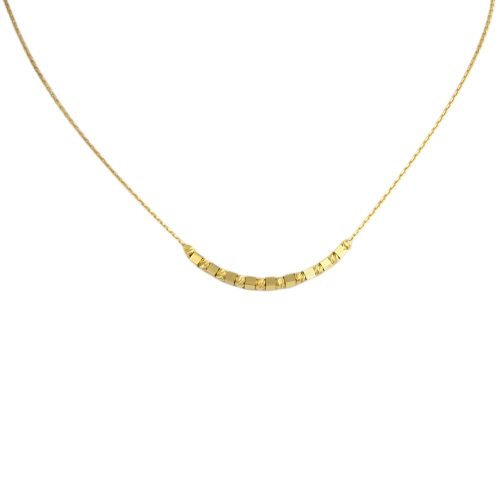 Náhrdelník zo 14k zlata s integrovaným krížikom