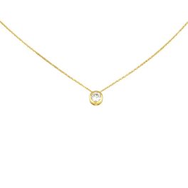 Náhrdelník zo 14k zlata s integrovaným krížikom