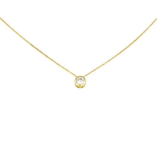 Náhrdelník zo 14k zlata s integrovaným krížikom