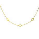 Náhrdelník zo 14k zlata s integrovaným krížikom