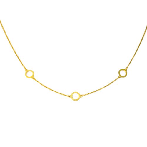 Náhrdelník zo 14k zlata s integrovaným krížikom