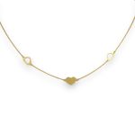 Náhrdelník zo 14k zlata s integrovaným krížikom