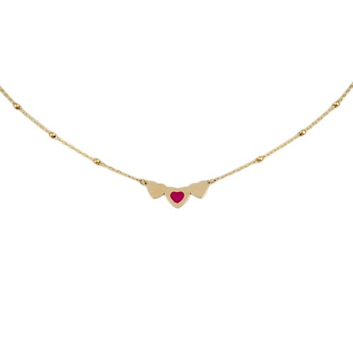 Náhrdelník zo 14k zlata s integrovaným krížikom