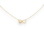 Náhrdelník zo 14k zlata s integrovaným krížikom