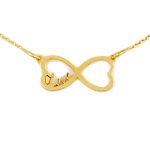 Náhrdelník zo 14k zlata s integrovaným krížikom