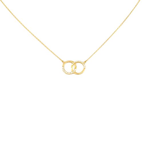 Náhrdelník zo 14k zlata s integrovaným krížikom