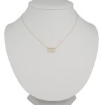 Náhrdelník zo 14k zlata s integrovaným krížikom