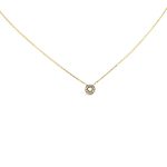 Náhrdelník zo 14k zlata s integrovaným krížikom